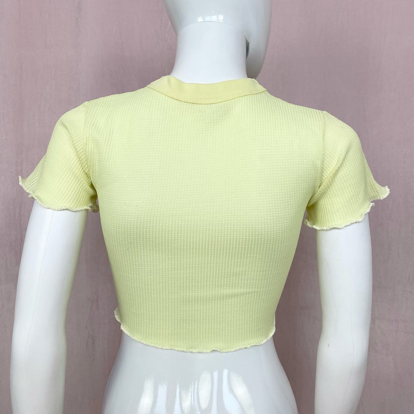Upcycled Vintage Football Graphic Crop Baby Tee, Size XS