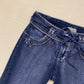Y2K Y-Jeans Low Rise Rhinestone Cuffed Capri Jeans, Size 9
