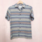 Secondhand Goodfellow Stripe Button Down Short Sleeve Shirt, Size Small