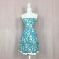 Y2K Charlotte Russe Strapless Floral Mini Dress, Size Large