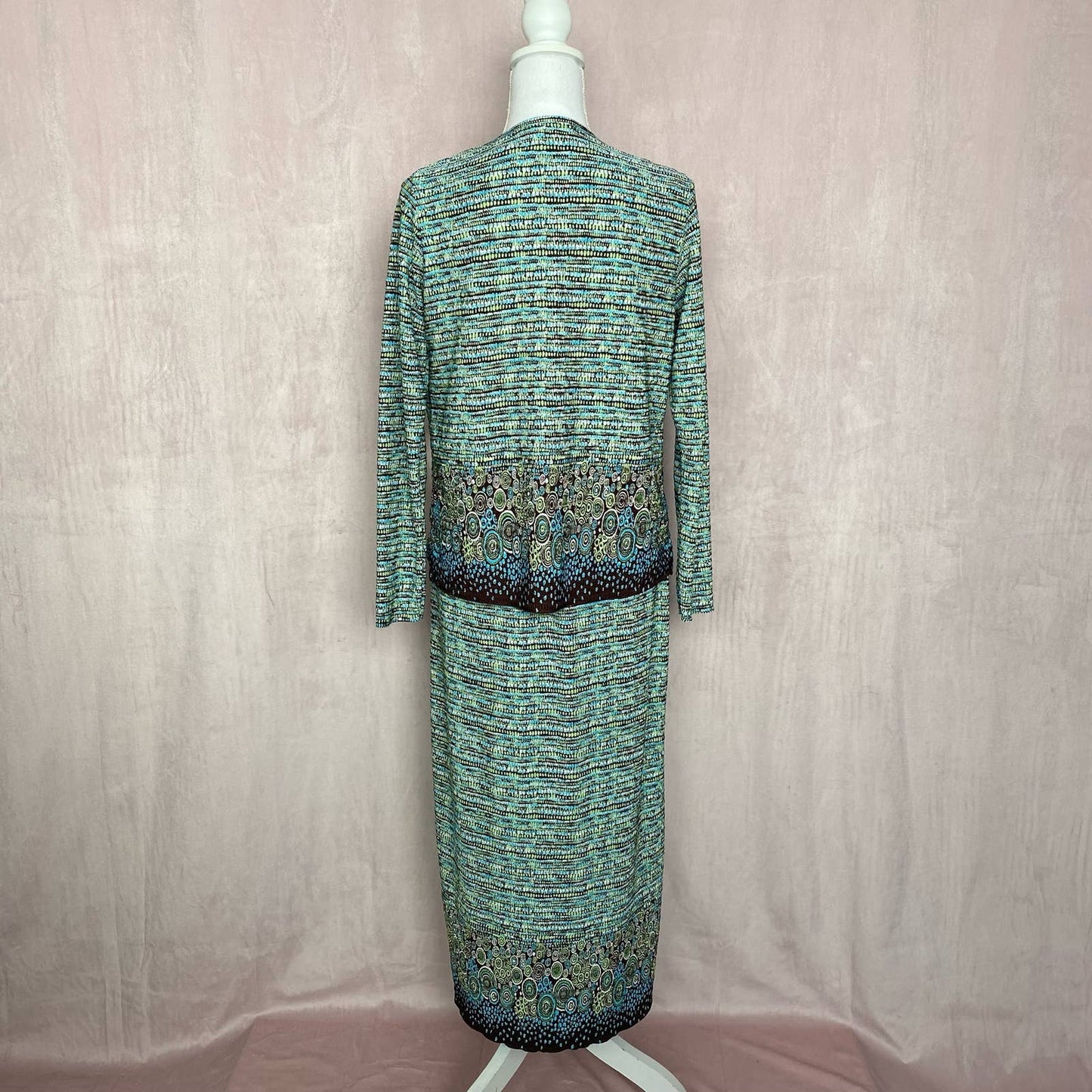 Vintage Pleat Pleat by Rafael Dress Jacket Set, Size Small