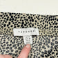 Secondhand Topshop Animal Print Stretch Flare Pants, Size 6