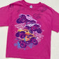 Y2K Monster Jam Signed Pink Graphic Tee, Size Small