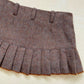 Vintage Abercrombie & Fitch Wool Pleated Micro Mini Skirt, Size 8