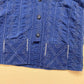 Vintage Blue Denim Button Down Oversized Jacket, Size Large