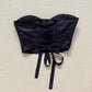 Secondhand Princess Polly Endless Love Black Corset, Size 6