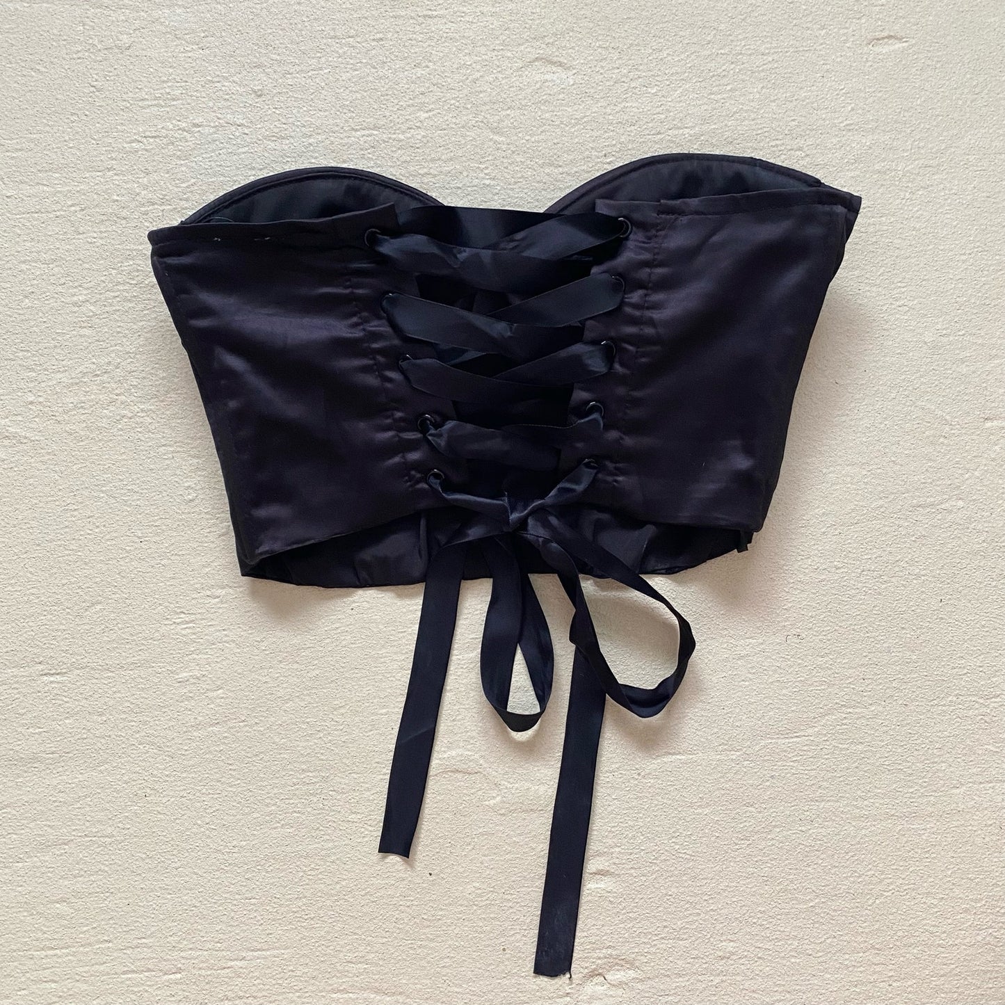 Secondhand Princess Polly Endless Love Black Corset, Size 6