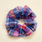 Scrap Fabric Plaid Jumbo Scrunchie
