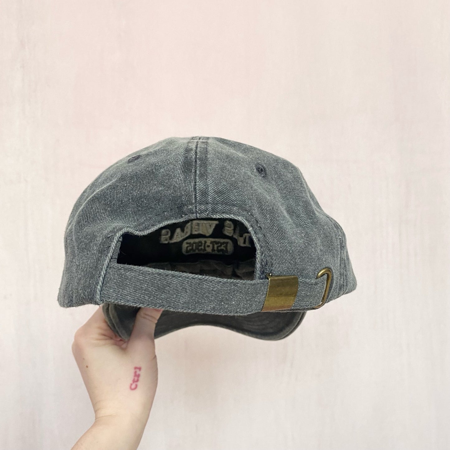 Secondhand Las Vegas Embroidered Gray Baseball Cap Hat