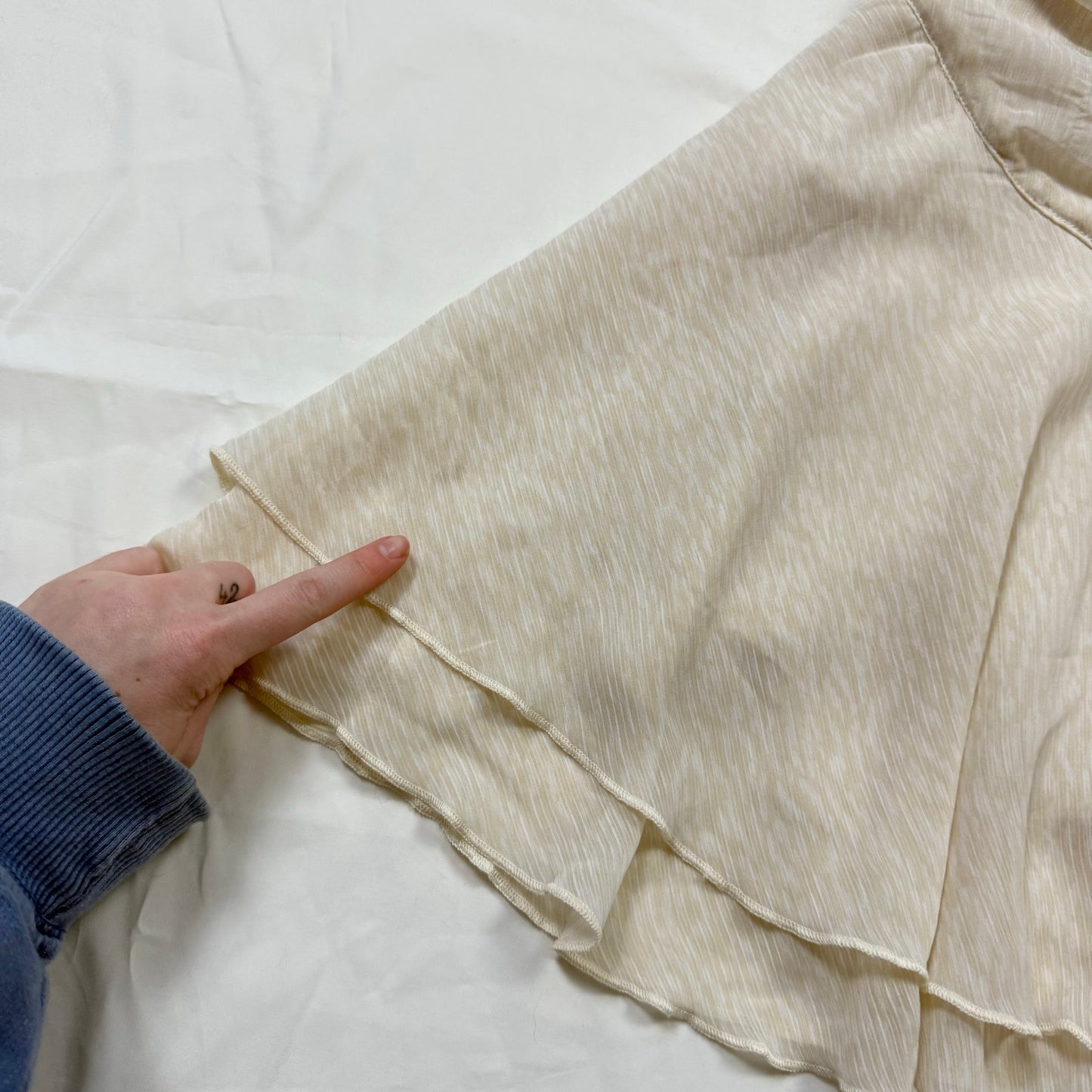 Secondhand Aerie Chiffon Tiered Wrap Mini Skirt, Size XS