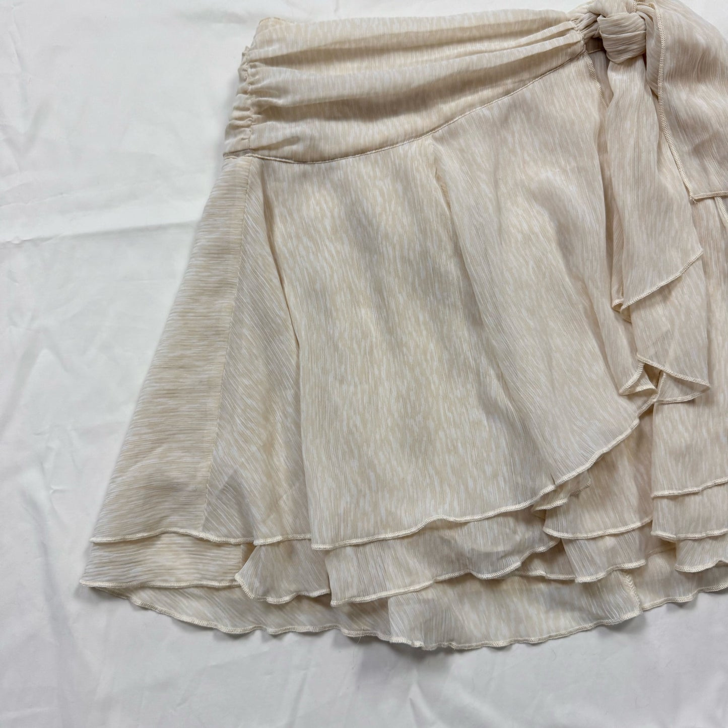 Secondhand Aerie Chiffon Tiered Wrap Mini Skirt, Size XS