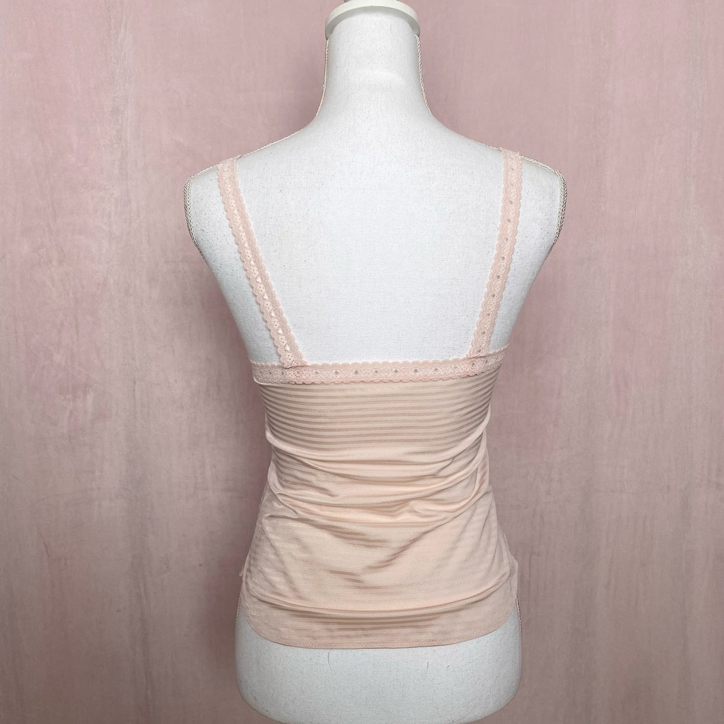 Vintage Vanity Fair Lace Trim Cami Tank Top, Size S/M