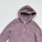 Secondhand Hollister Purple Teddy Sherpa Zip Hoodie Jacket, Size Medium