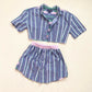 Upcycled Tommy Hilfiger Two Piece Stripe Skirt Set, Size Small