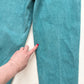 Vintage 90s Stefano Teal High-Rise Tapered Jeans, Size 23"