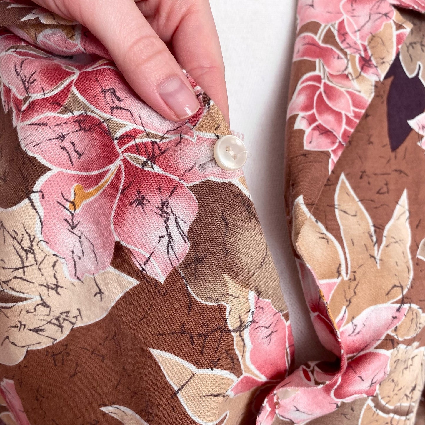 Upcycled Vintage Hawaiian Two Piece Skirt Set, Size L/XL