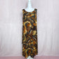 Vintage Dress-U-II by Sharon Abstract Print Midi Dress, Size 14