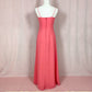 Vintage Aspeed Peach Chiffon bridesmaid Long Dress, Size Medium