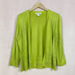 Secondhand 99 Jane Street Open Front Green Knit Cardigan Sweater, Size XL