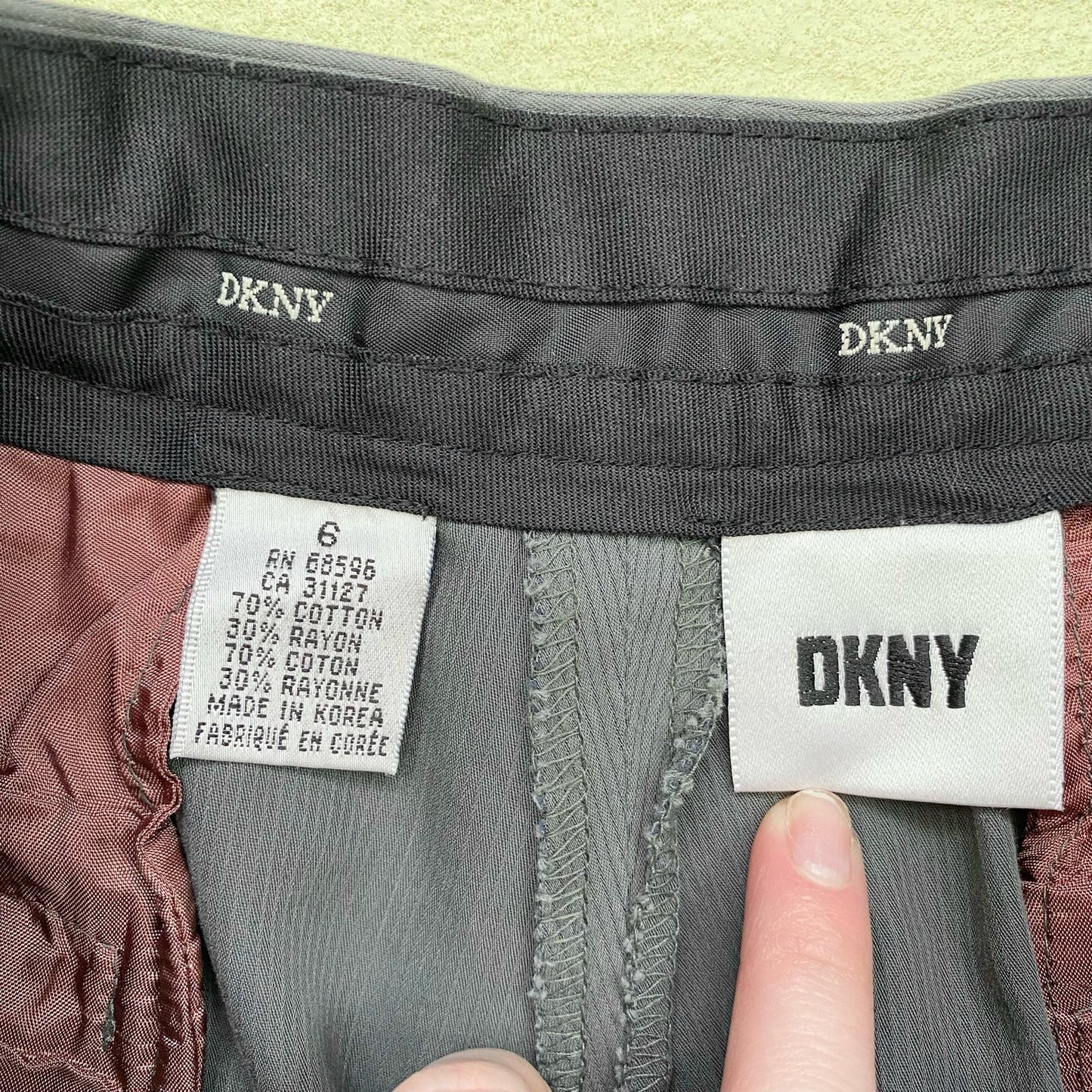 Vintage DKNY High Waisted Trousers Dress Pants, Size 6