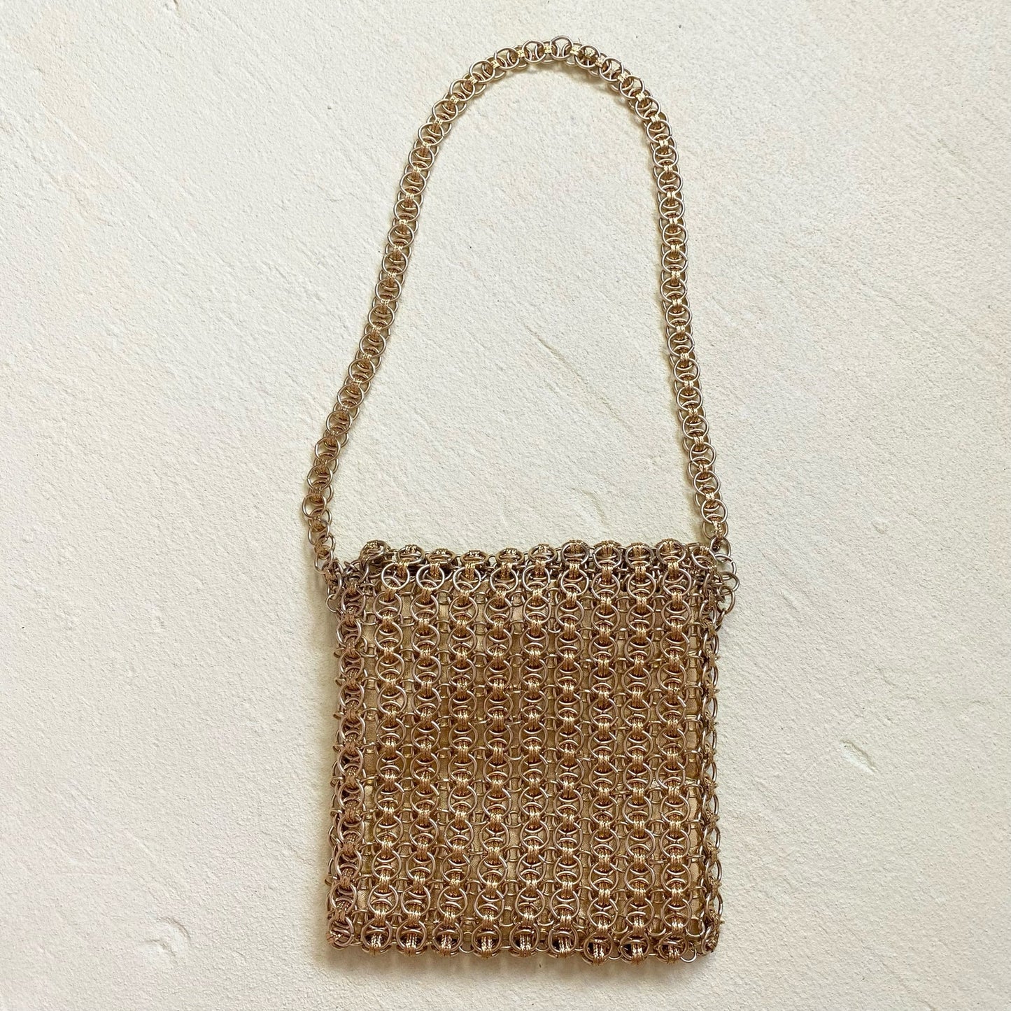Vintage Walborg Gold Chain Link Purse Shoulder Bag