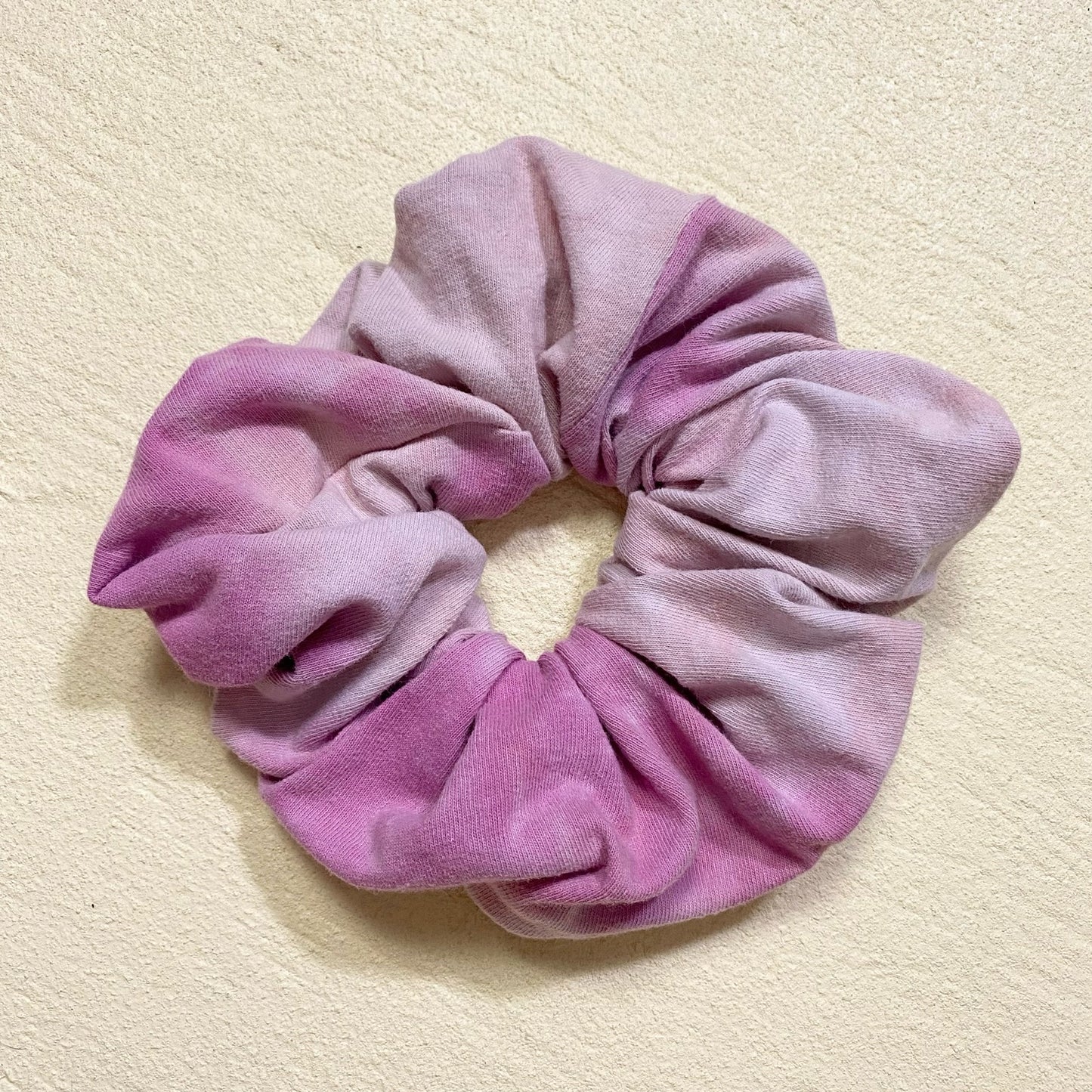 Scrap Fabric Pink Tie Dye Jumbo Scrunchie