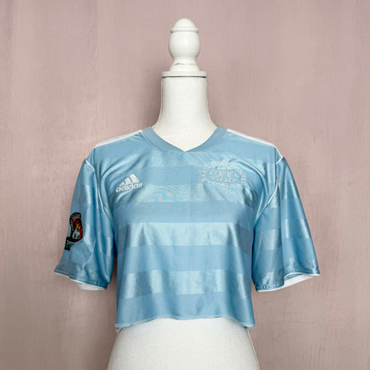 Reworked Adidas Crop Soccer Jersey, Size Large