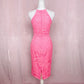 Yumi Kim Hot Pink Save The Date Lace Dress, Size Small