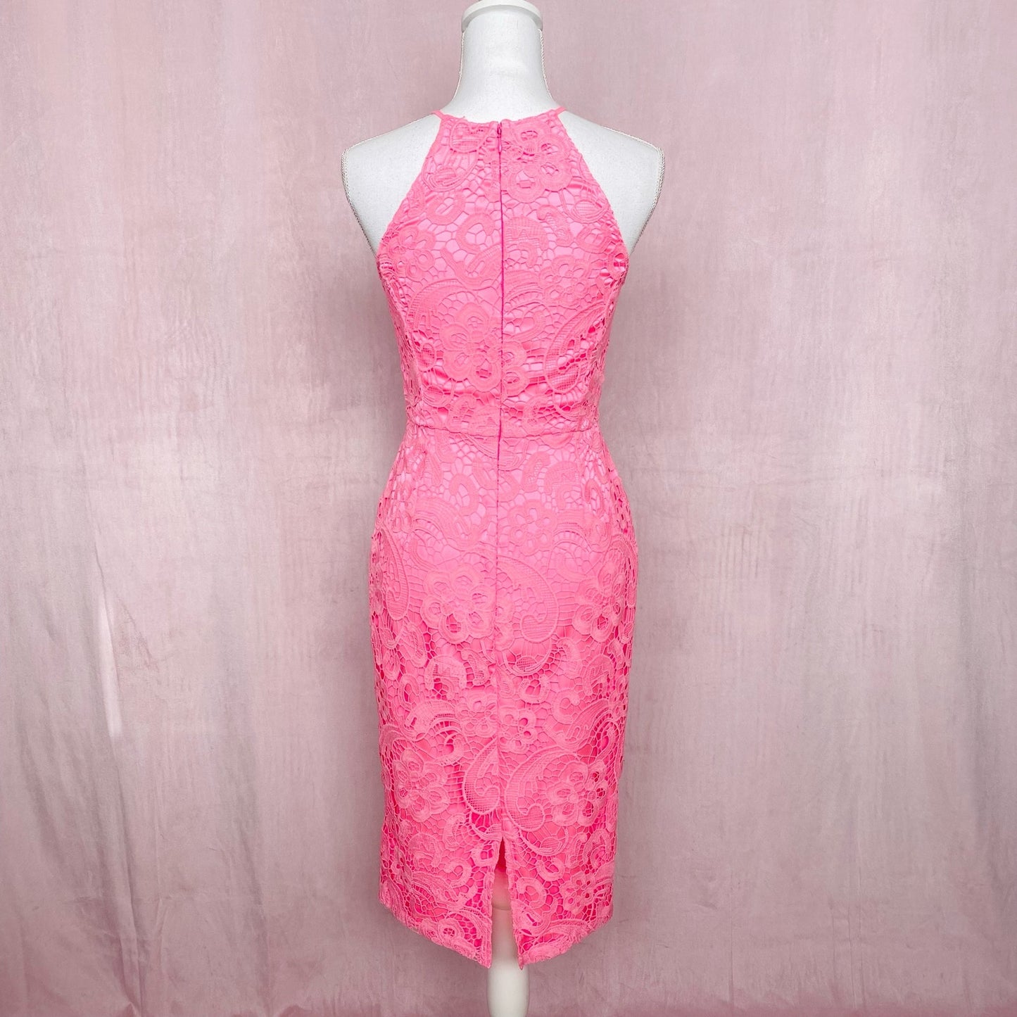 Yumi Kim Hot Pink Save The Date Lace Dress, Size Small