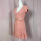 Secondhand Lulus Wistful Wanderer Dusty Pink Lace Mini Dress, Size Small