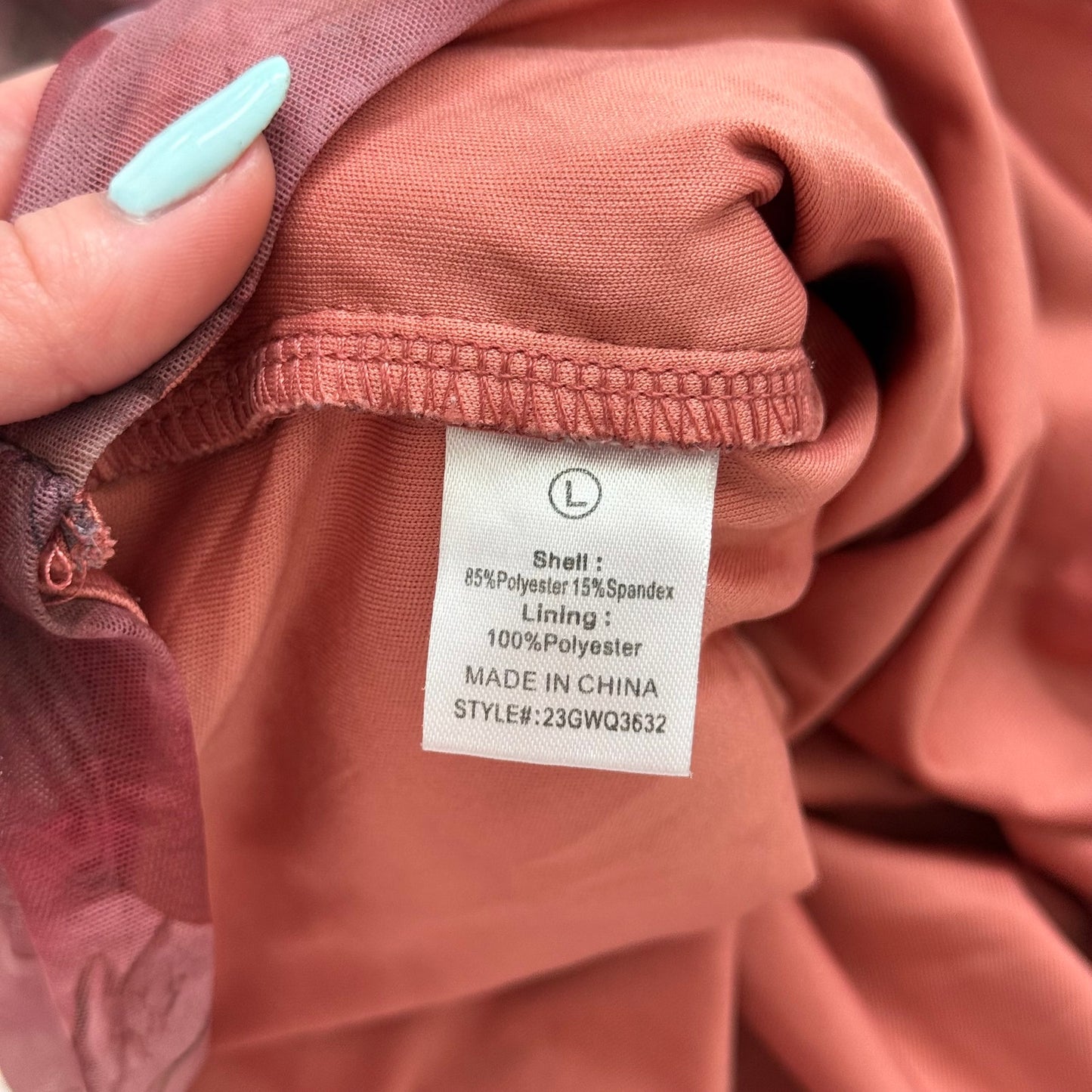 Secondhand Fashion Nova New Love Mesh Crop Top, Size Large