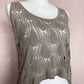 Secondhand Cut Out Knit High Low Tank Top, One Size