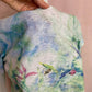 Reworked Christopher & Banks Bumble Bee Ladybug Crop Tee, Size Large Petite