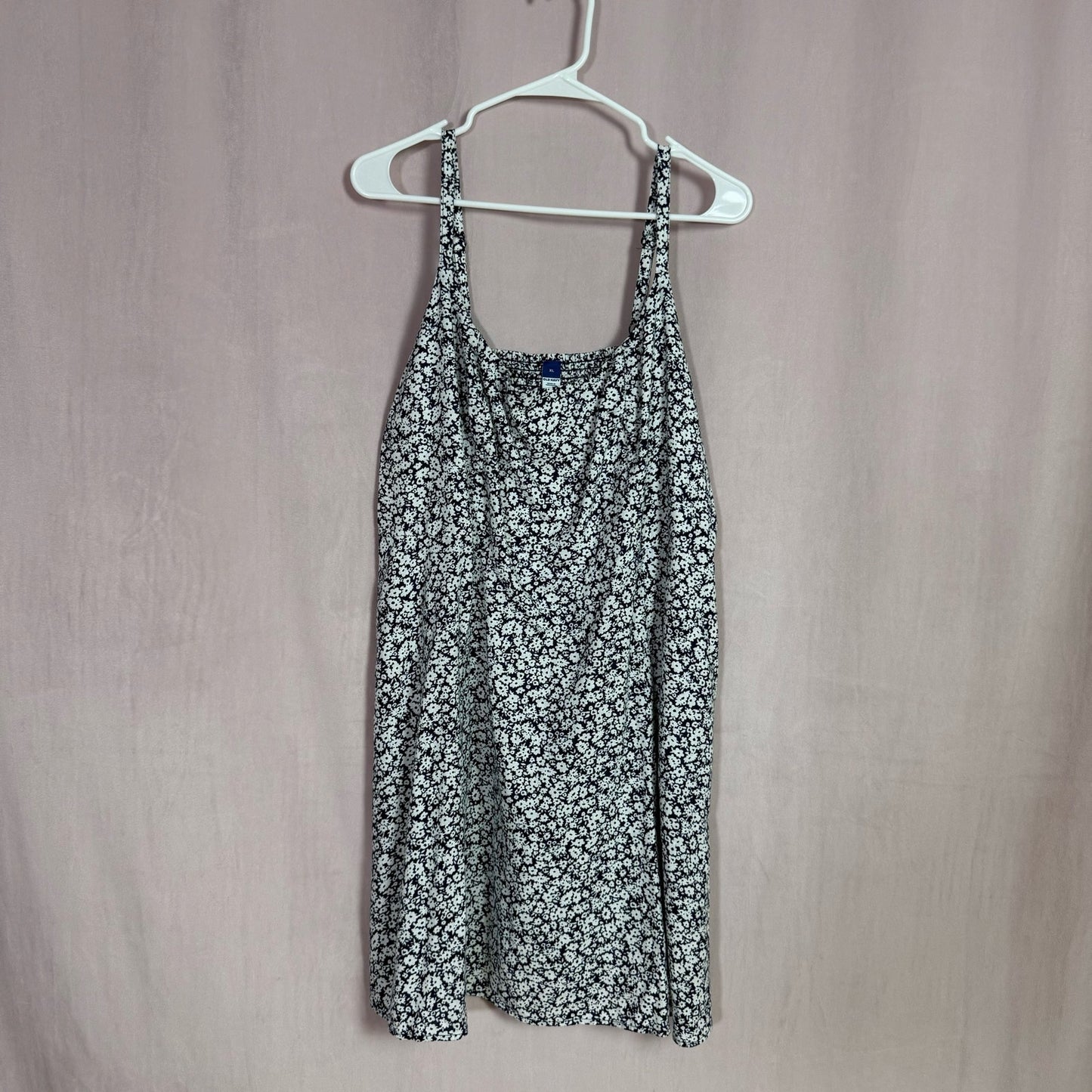 Preowned Old Navy Fit & Flare Linen Blend Cami Mini Dress, Size XL