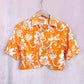 Upcycled Old Navy Crop Hawaiian Shirt, Size Small