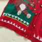 Vintage Jingle Bell Christmas Sweater Cardigan, Size Large