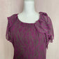 Secondhand BCBGeneration Purple Abstract Sleeveless Blouse, Size Medium