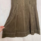 Secondhand Sugar Lips Brown Faux Suede Mini Dress, Size Medium