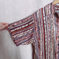 Vintage Robert Stock Silk Stripe Button Up Shirt, Size Medium