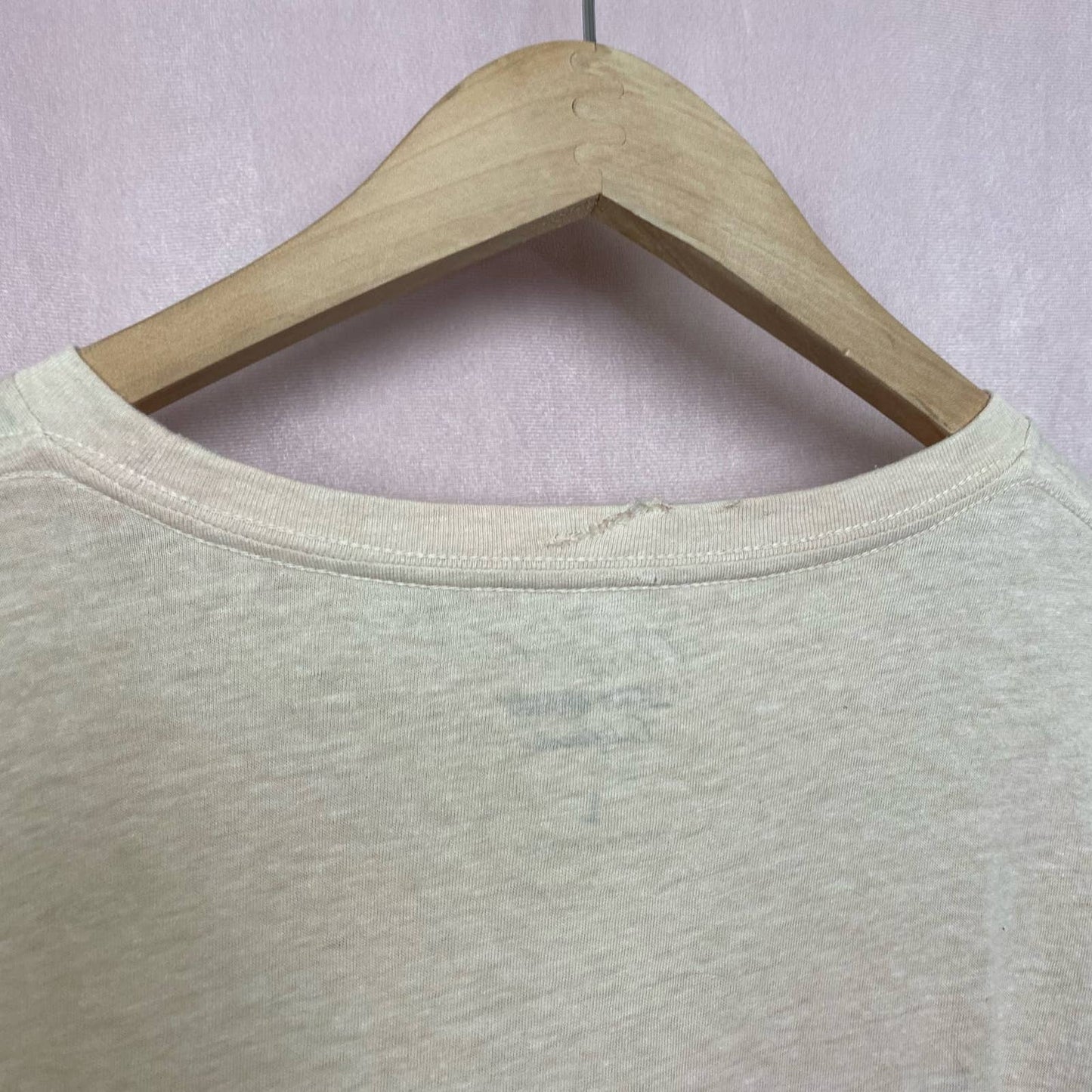 Upcycled Lucky Brand Live Free Die Free Distressed Tee, Size Large