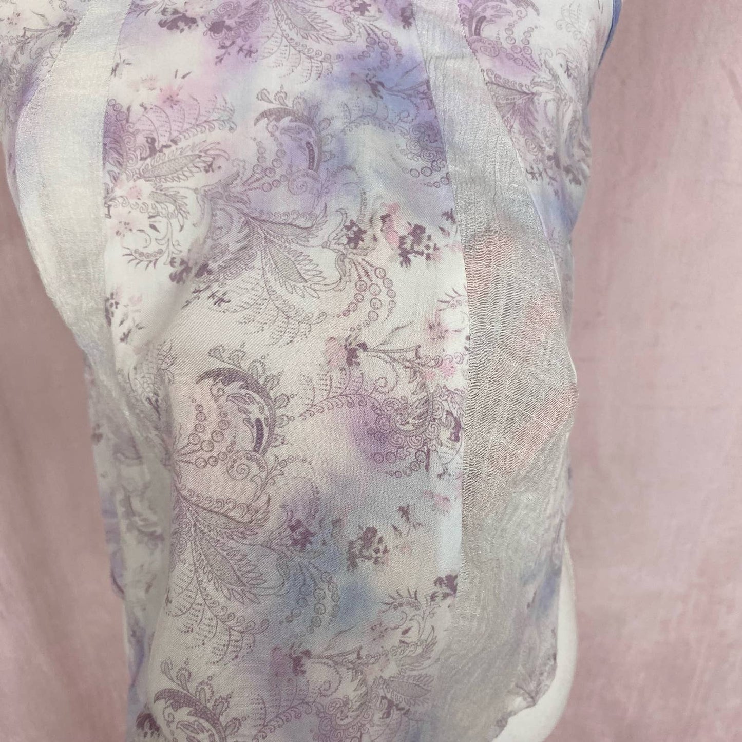 Reworked Flying Tomato Tie Dye Paisley Flowy Crop Tank, Size Small