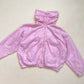 Vintage Grape Vines Light Pink Windbreaker Jacket, Size Medium