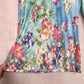 Secondhand Adore Blue Green Floral V Neckline Tunic in Blue Green, Size Medium