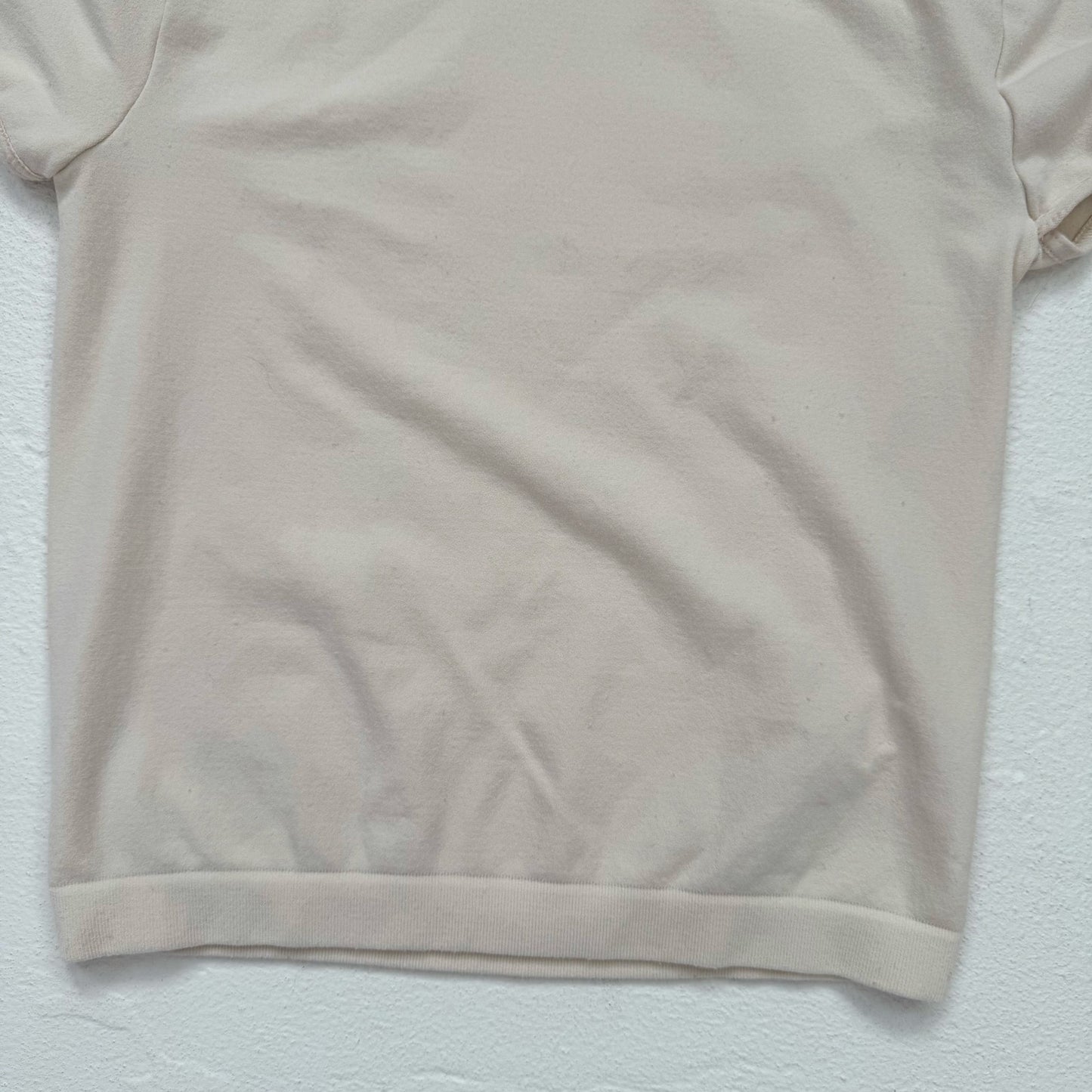 Secondhand Intimately Free People Nylon Beige Baby Tee, Size S/M