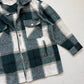 Secondhand Green White Plaid Oversized Boxy Shacket Jacket Size Small