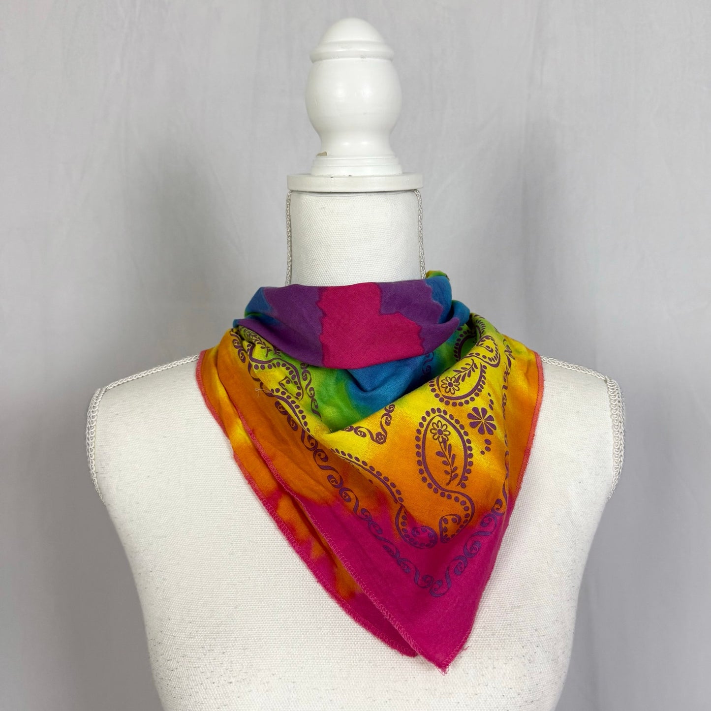 Secondhand Little Brownie Bakers Rainbow Heart Tie Dye Bandana