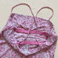 Y2K Banana Republic Pink Floral Lace Hem Cami, Size Medium