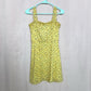 Secondhand 2bella Yellow Ditsy Floral Mini Dress, Size Small