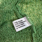 Preowned Shu-Shi Green Crochet Open Tie Front Cardigan, One Size