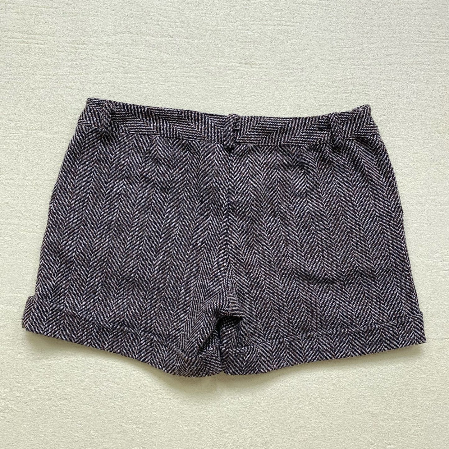 Y2K Better B. Wool Blend Mid Rise Cuffed Shorts, Size Medium